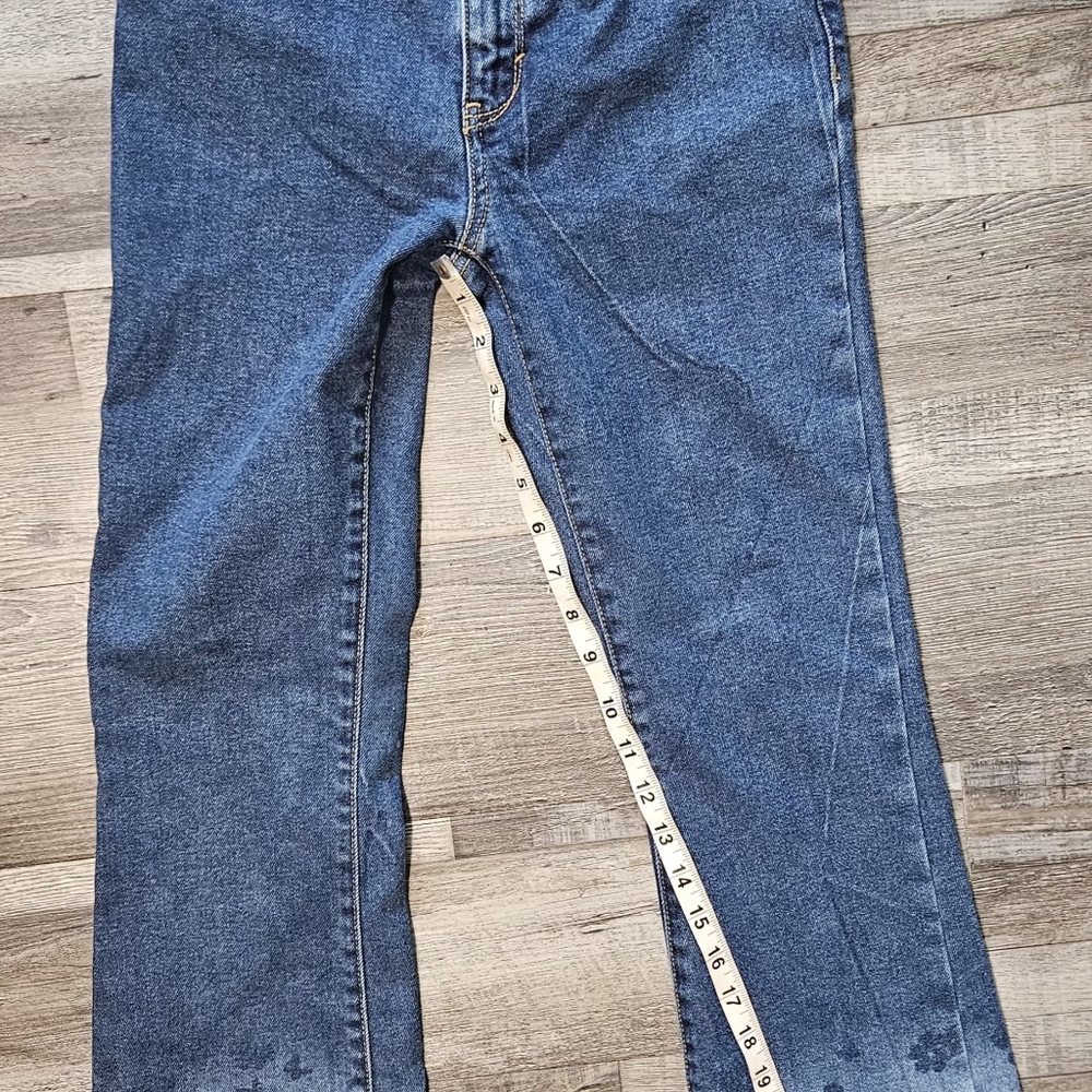 💙💜Levi's 726 Flare Jeans Teenagers size 14 Blue Denim flowers design🩷‎ - Picture 9 of 9